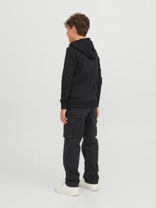 Jack & Jones JJICHRIS JJCARGO SBD 312 Jean coupe relaxed Pour les garçons -Black Denim - 12242828