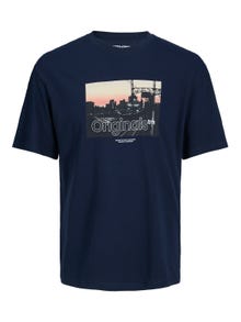 Jack & Jones Photo print T-shirt For boys -Navy Blazer - 12242845