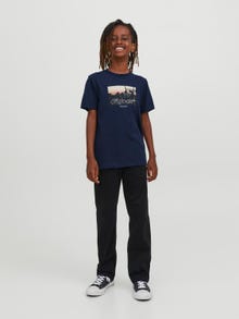 Jack & Jones Photo print T-shirt For boys -Navy Blazer - 12242845