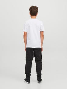 Jack & Jones Poikien Valokuvaprintti T-paita -Bright White - 12242845