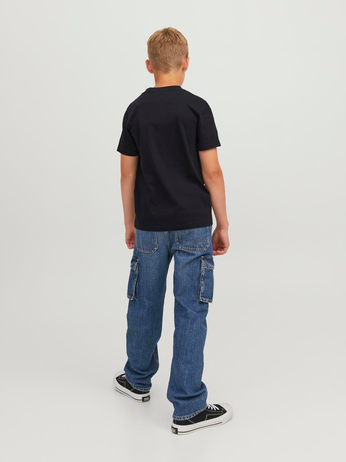 Jack & Jones T-shirt Estampado de foto Para meninos -Black - 12242845