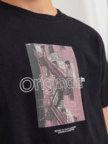 Jack & Jones Fotoprint T-shirt Til drenge -Black - 12242845