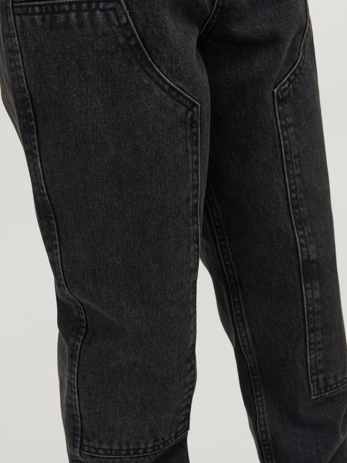 Jack & Jones JJICHRIS JJCARPENTER  MF 823 SN Relaxed Fit Jeans For boys -Black Denim - 12242847