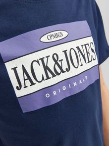 Jack & Jones Spausdintas raštas Marškinėliai For boys -Navy Blazer - 12242849