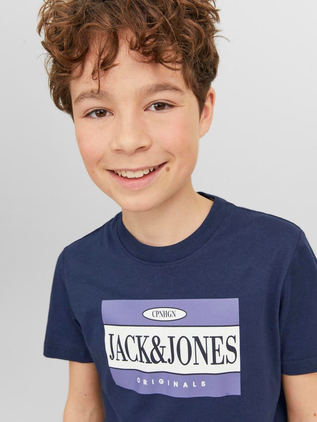 Jack & Jones Poikien Painettu T-paita - 12242849