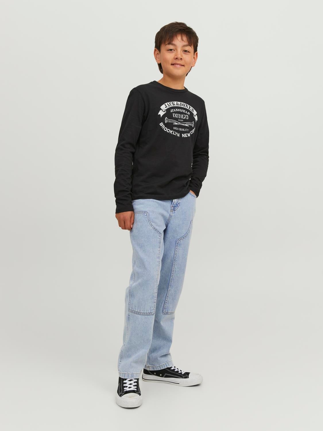 JJICHRIS JJCARPENTER MF 491 Relaxed Fit Jeans Para chicos