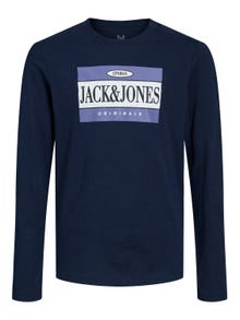 Jack & Jones Poikien Logo T-paita -Navy Blazer - 12242855