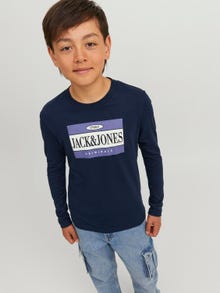 Jack & Jones T-shirt Logo Pour les garçons -Navy Blazer - 12242855