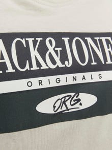 Jack & Jones Logo T-shirt Til drenge -Moonbeam - 12242855