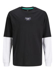 Jack & Jones Bedrukt T-shirt Voor jongens -Black - 12242861