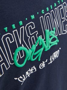 Jack & Jones Bedrukt T-shirt Voor jongens -Navy Blazer - 12242861