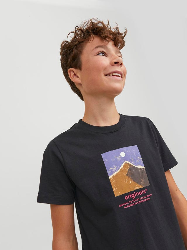 Jack & Jones Nadruk T-shirt Dla chłopców - 12242872