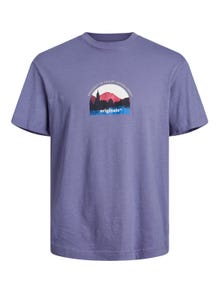 Jack & Jones Trykk T-skjorte For gutter -Twilight Purple - 12242872