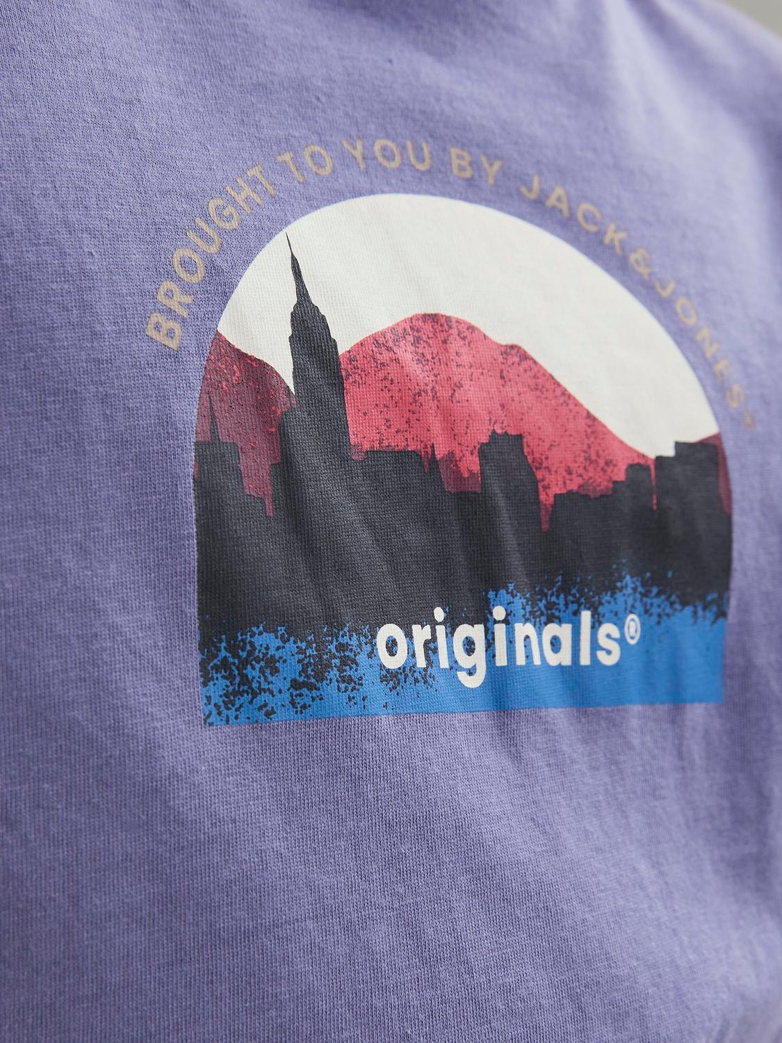 Jack & Jones Gedruckt T-shirt Für jungs -Twilight Purple - 12242872
