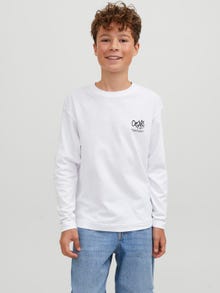 Jack & Jones Printed T-shirt For boys -Bright White - 12242879