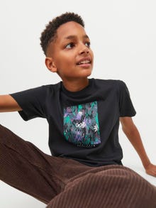 Jack & Jones T-shirt Estampar Para meninos -Black - 12242883