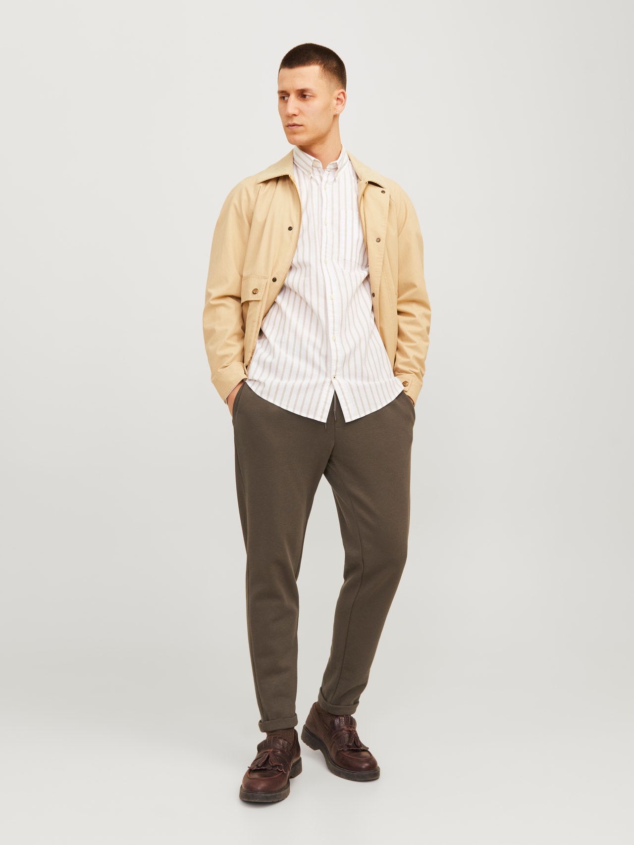 Jack & Jones Παντελόνι Loose Fit Φόρμα -Wren - 12242938