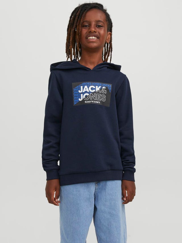 Jack & Jones Logo Hoodie Voor jongens - 12242949