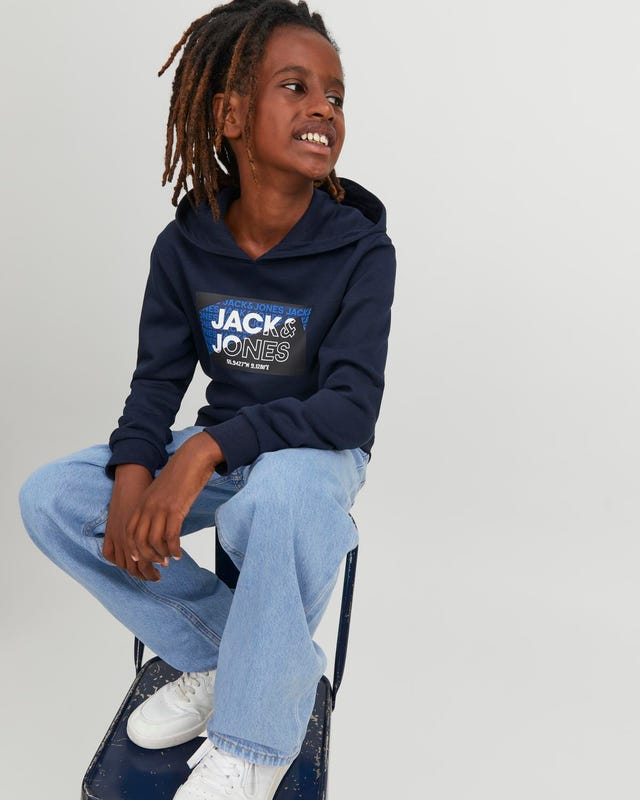 Jack & Jones Logo Hoodie Voor jongens - 12242949