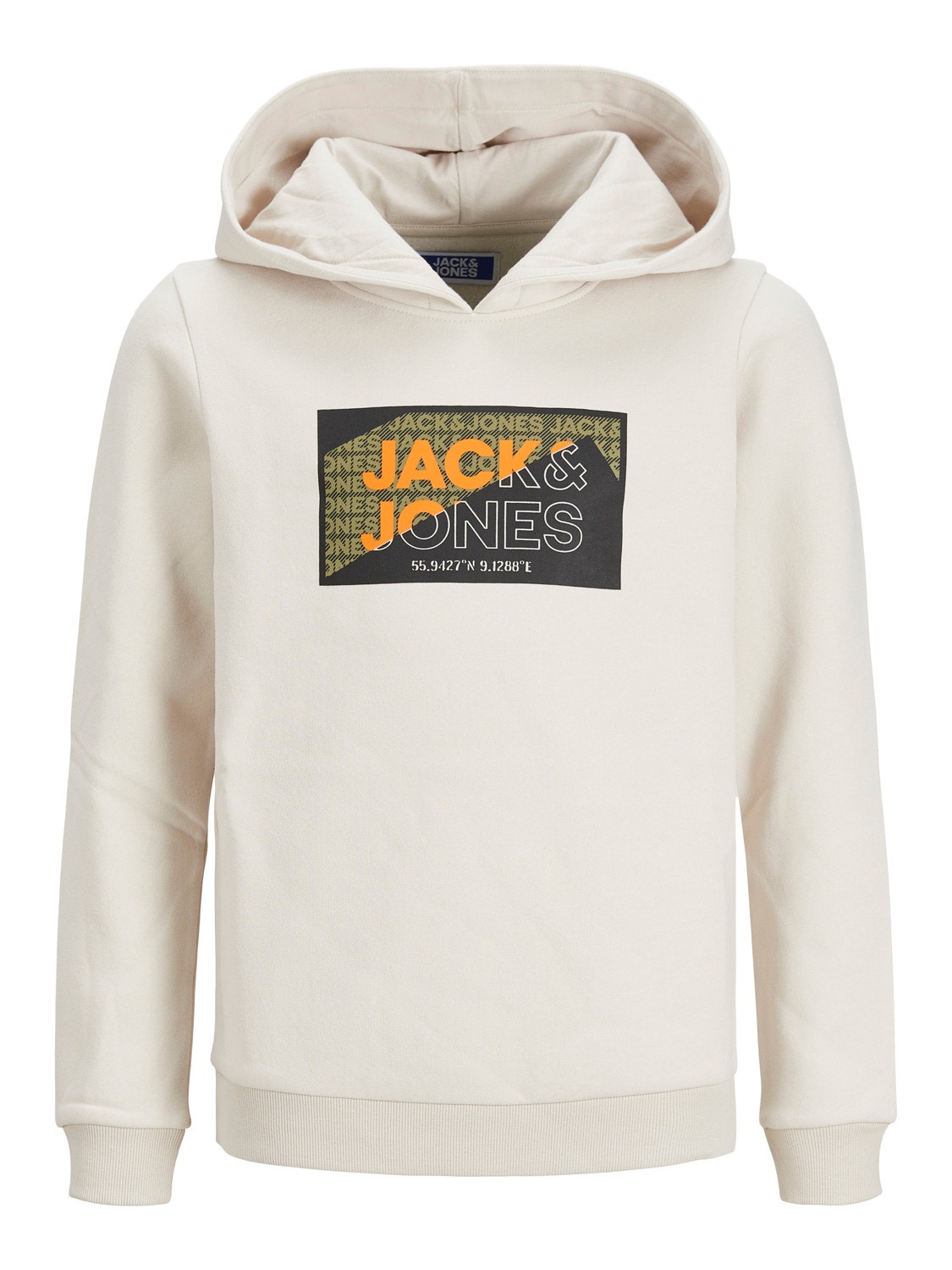 Jack & Jones Logo Kapuzenpullover Für jungs -Moonbeam - 12242949
