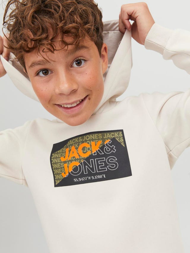Jack & Jones Logo Mikina s kapucí Junior - 12242949