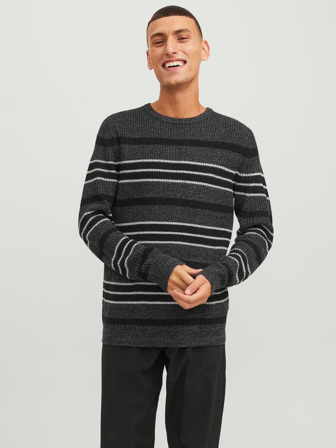 Gestreift Strickpullover