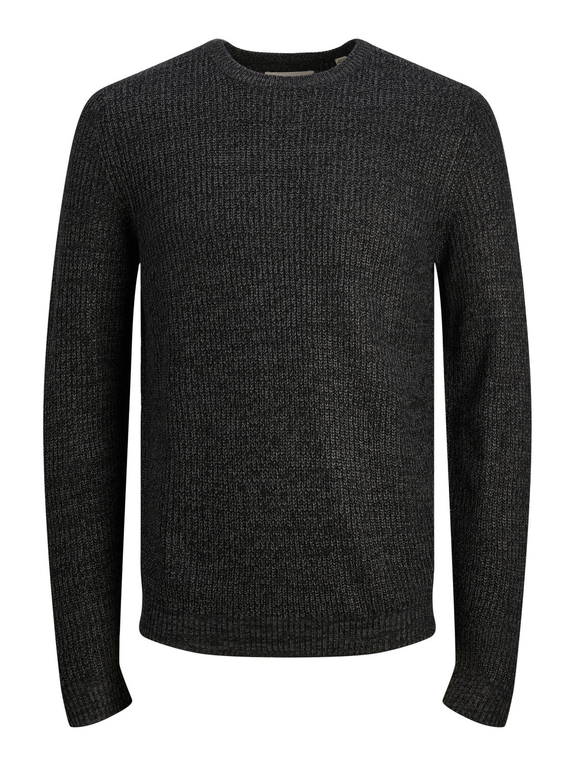 Jack & Jones Gestreift Strickpullover mit Rundhals -Black - 12243000