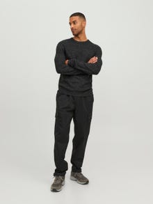 Jack & Jones Csíkos Személyzeti nyakú pulóver -Black - 12243000