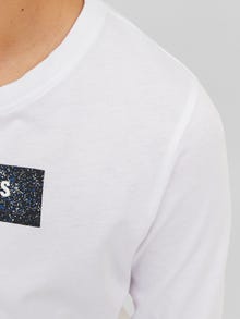 Jack & Jones Logo T-skjorte For gutter -White - 12243038