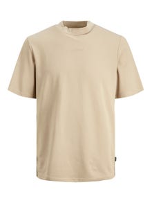 Jack & Jones Logo Kruhový výstřih Tričko -Pure Cashmere - 12243136