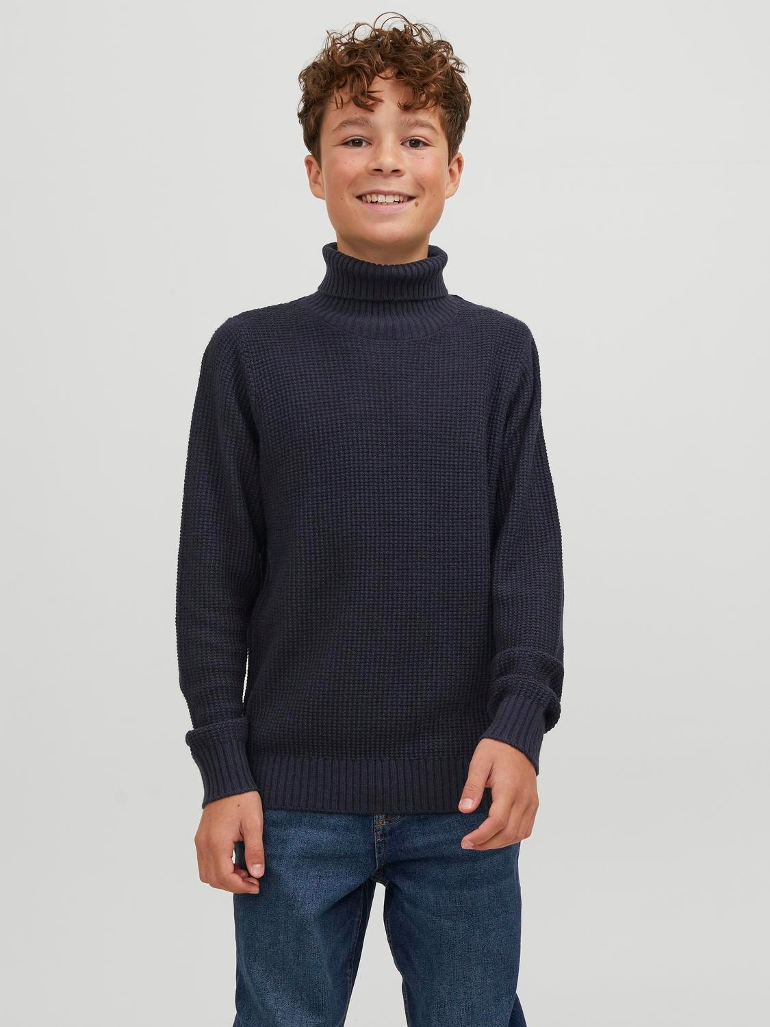 Jack & Jones Col roulé Pour les garçons -Total Eclipse - 12243149