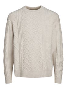 Jack & Jones Maglione con collo a girocollo -Moonbeam - 12243228