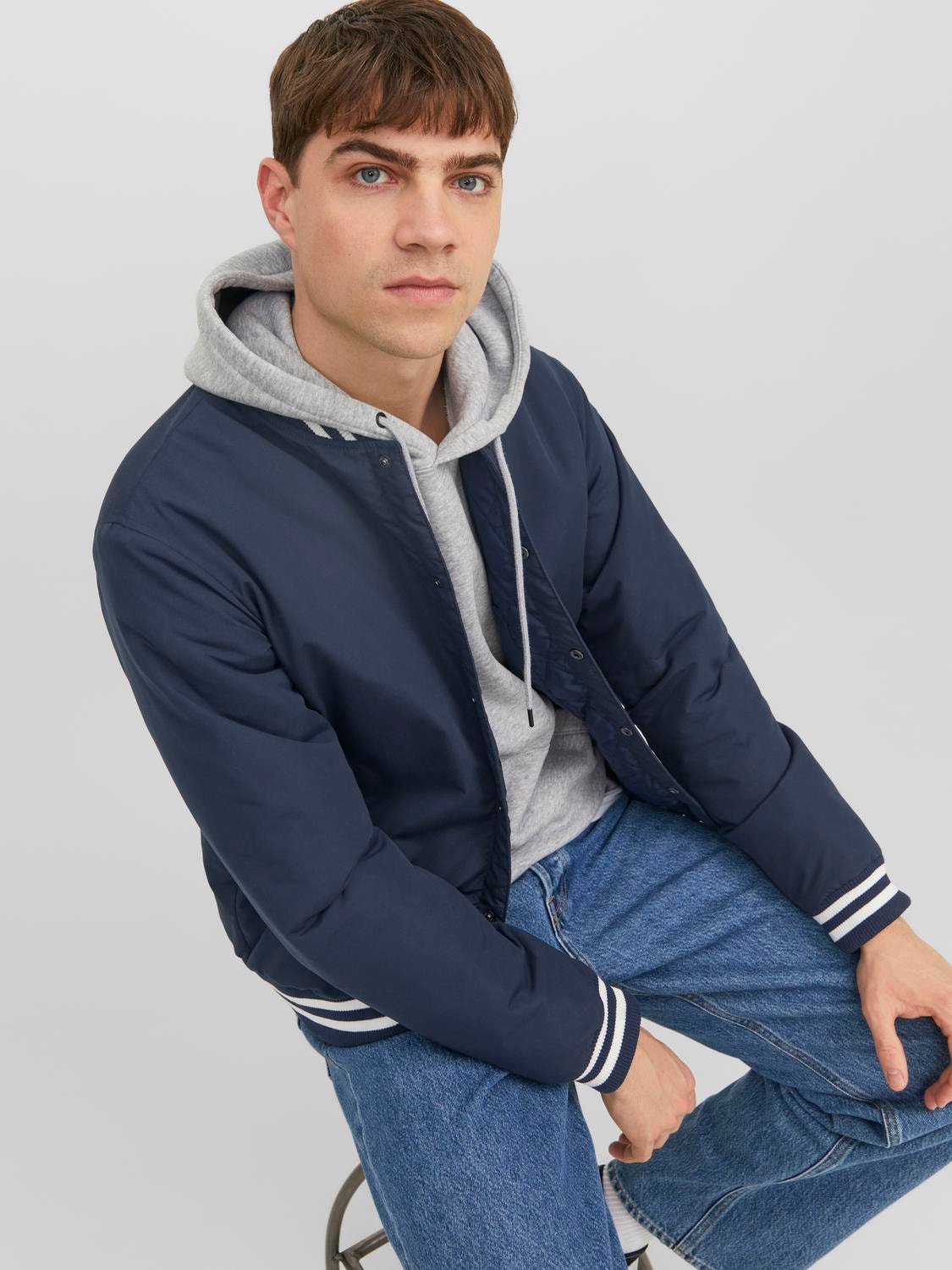 Jack & Jones Μπουφάν Bomber -Navy Blazer - 12243232