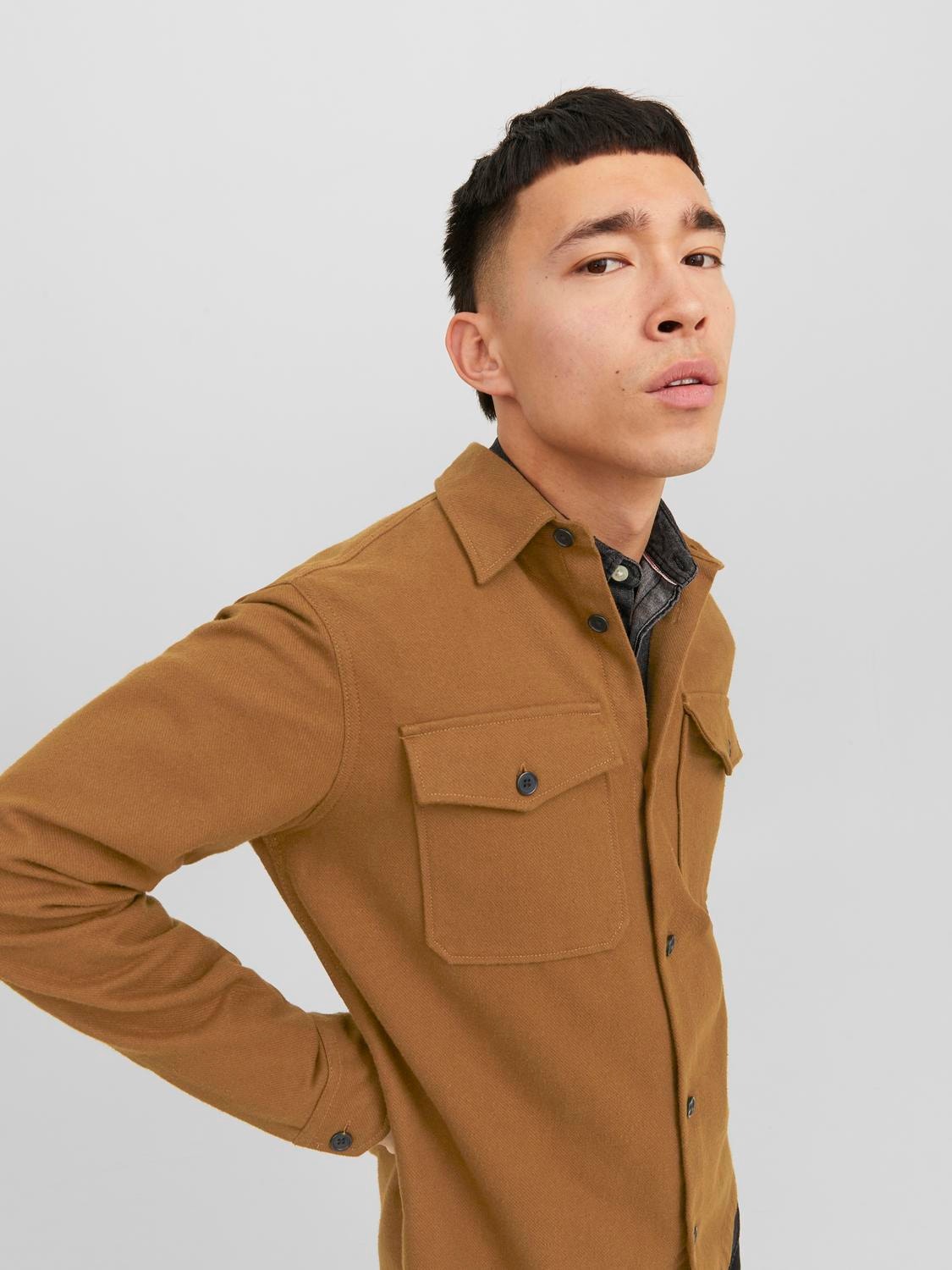 Jack & Jones Comfort Fit Overshirt -Emperador - 12243296