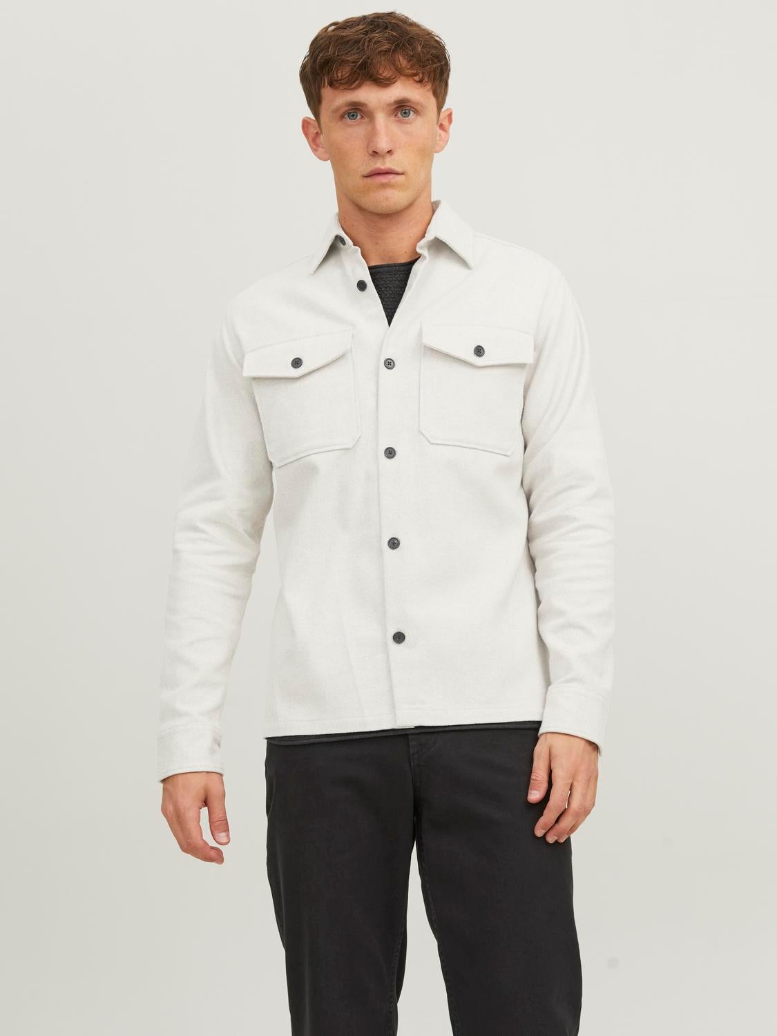 Mens on sale white overshirt