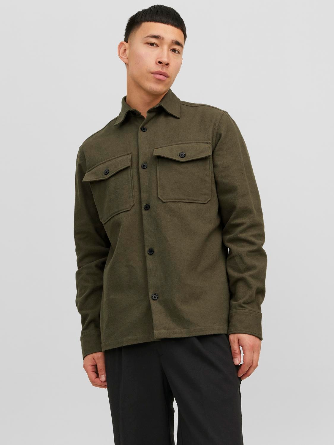 Jack & Jones Comfort Fit Převlékací košile -Grape Leaf - 12243296