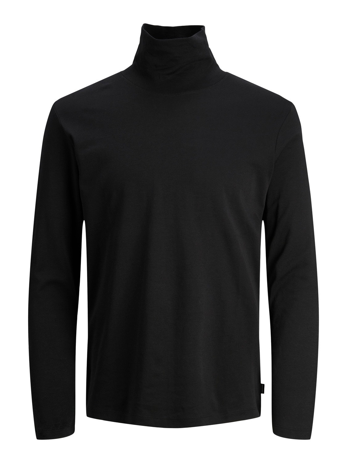 Jack & Jones Camiseta Liso De cuello vuelto -Black - 12243471