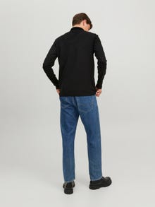 Jack & Jones Vanlig Rullekrage T-skjorte -Black - 12243471