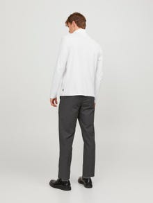 Jack & Jones Bez vzoru Rulový límec Tričko -White - 12243471