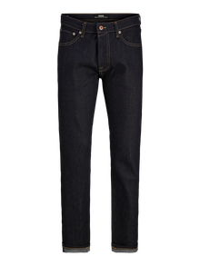 Jack & Jones RDD Royal RI 324 Selvedge Relaxed Fit Farmer -Blue Denim - 12243487