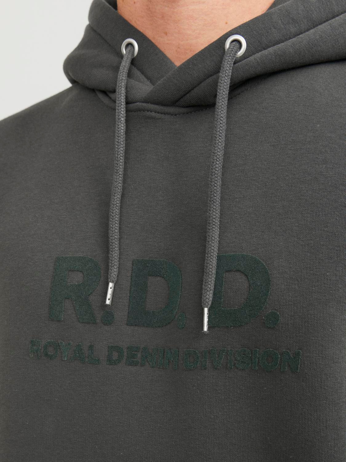 Jack & Jones RDD Logotipas Megztinis su gobtuvu -Peat - 12243499