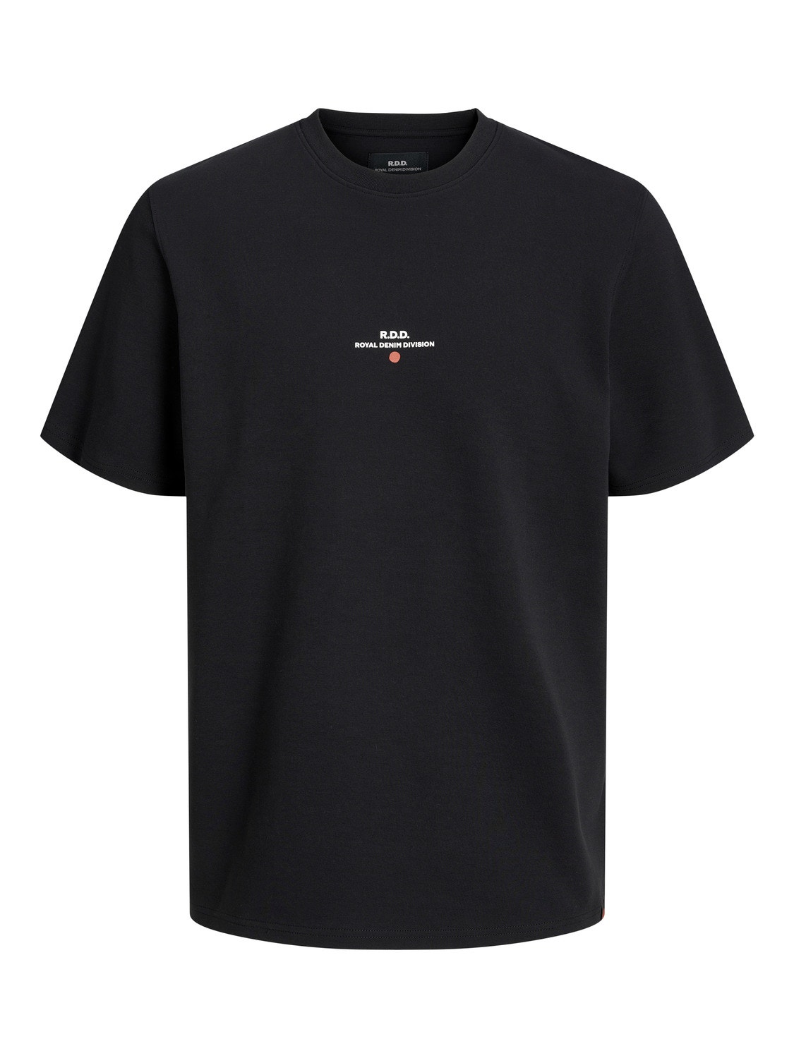 Jack & Jones RDD Nadruk Okrągły dekolt T-shirt -Black - 12243500