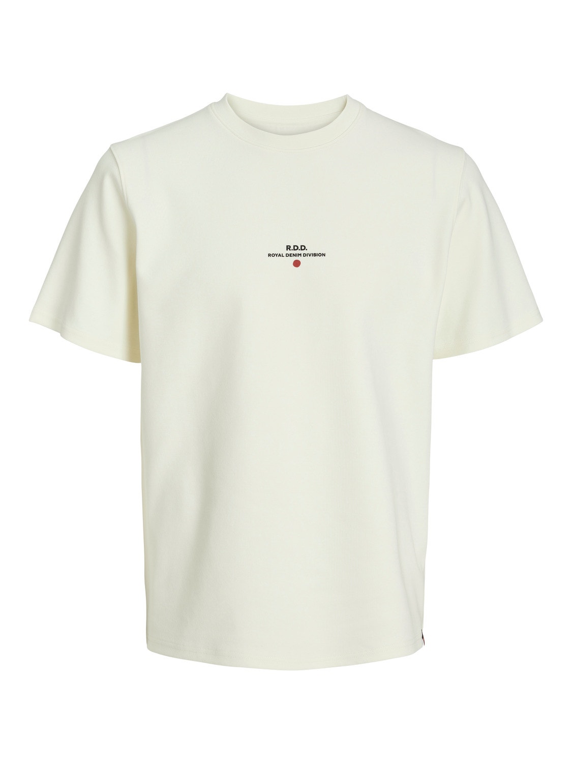 Jack & Jones RDD Gedruckt Rundhals T-shirt -Egret - 12243500