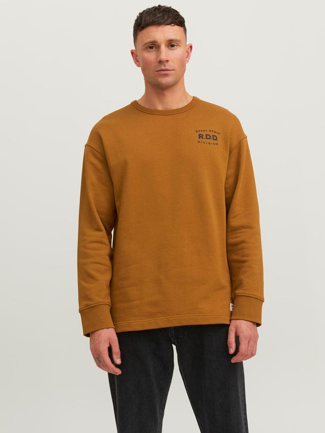 Jack & Jones RDD Printed Crew neck Sweatshirt - 12243501