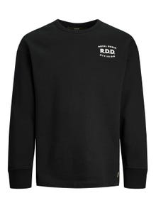 Jack & Jones RDD Bedrukt Sweatshirt met ronde hals -Black - 12243501