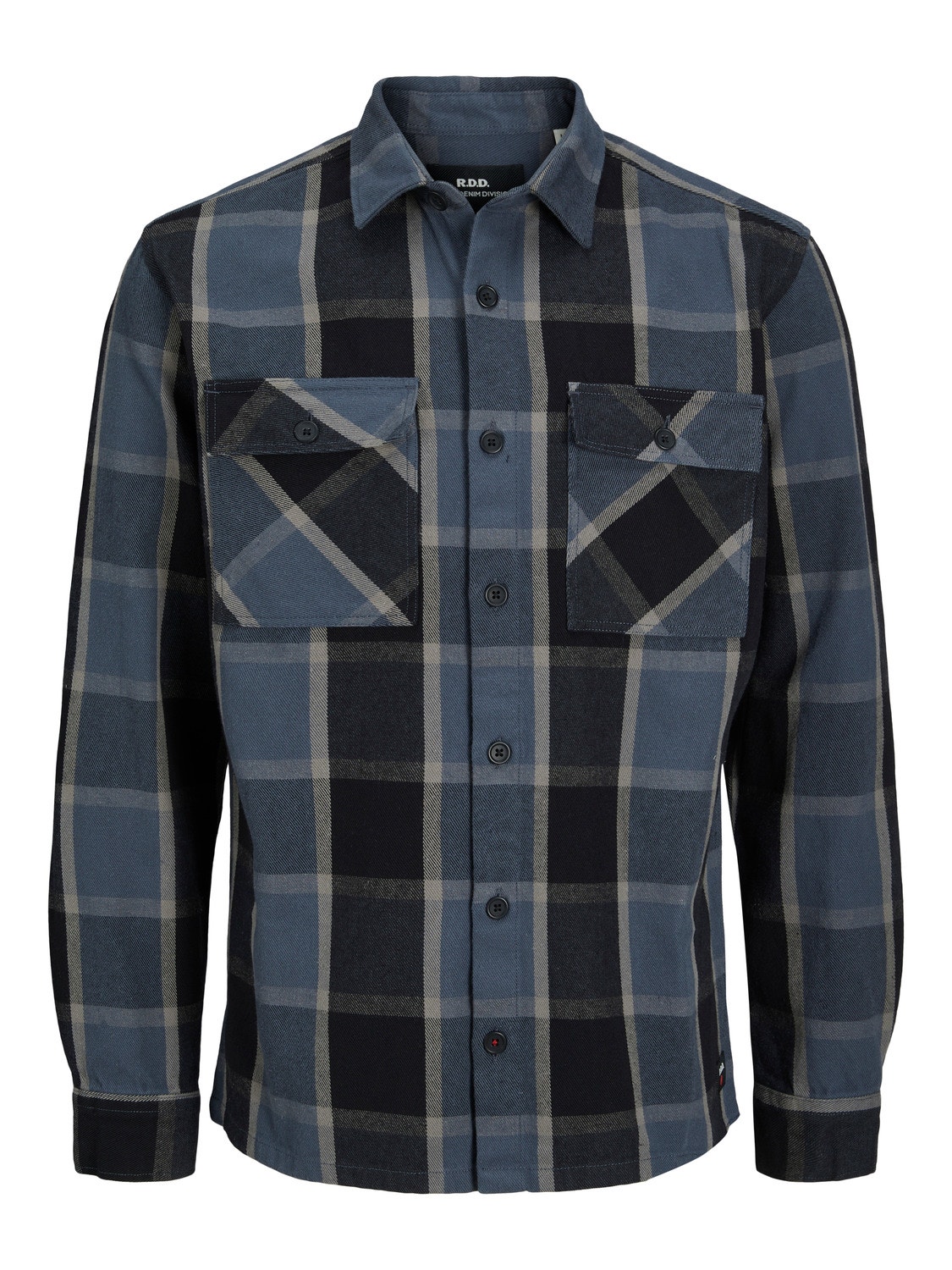 Jack & Jones RDD Wide Fit Permatomi marškiniai -Charcoal Gray - 12243507
