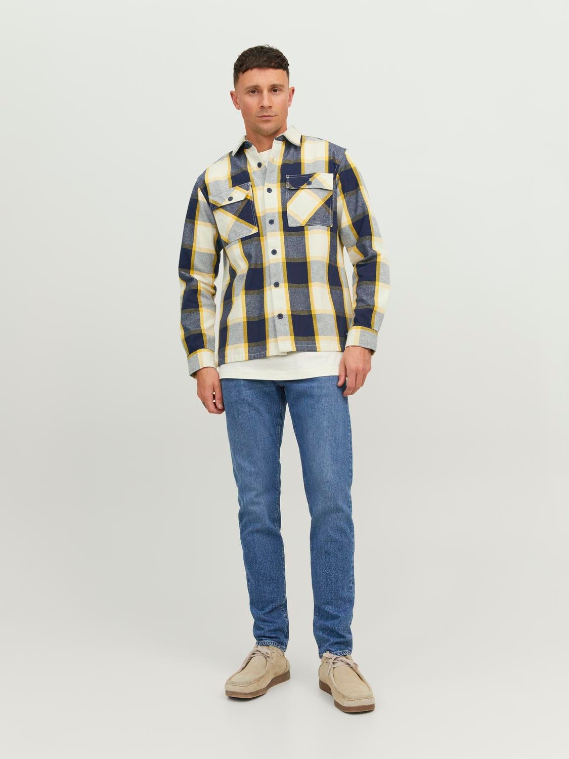 Jack & Jones RDD Wide Fit Permatomi marškiniai -Ceylon Yellow - 12243507