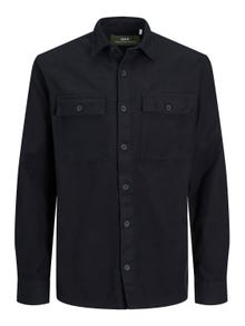 Jack & Jones RDD Wide Fit Overshirt -Black - 12243509