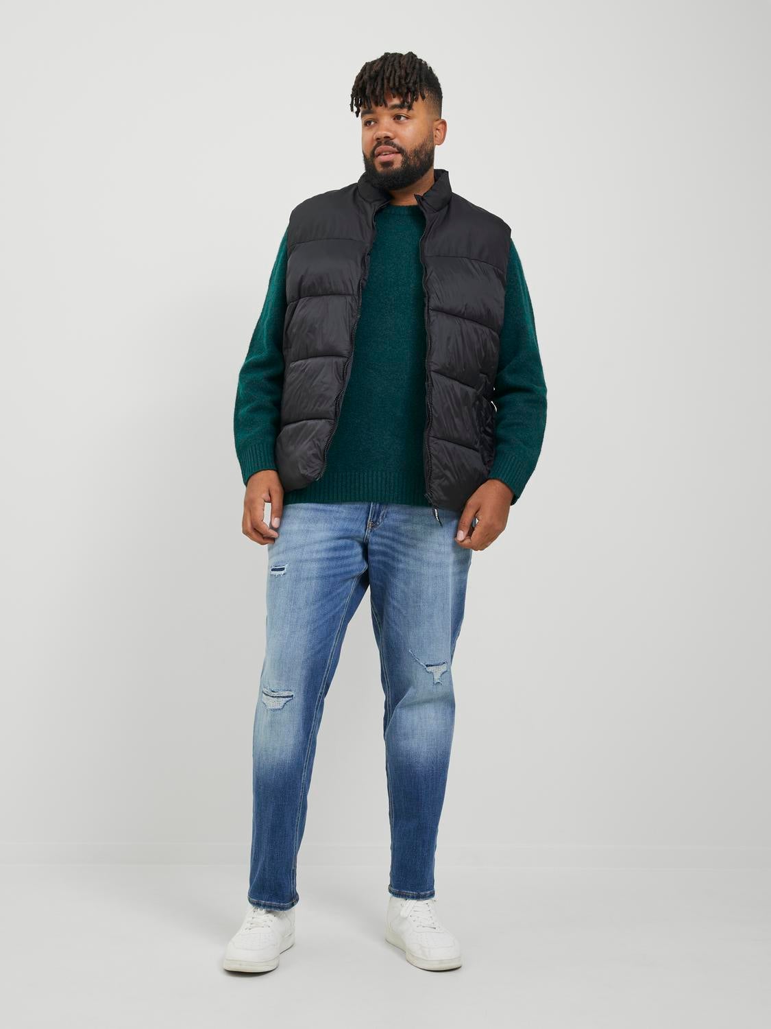 Plus size vest sales jacket