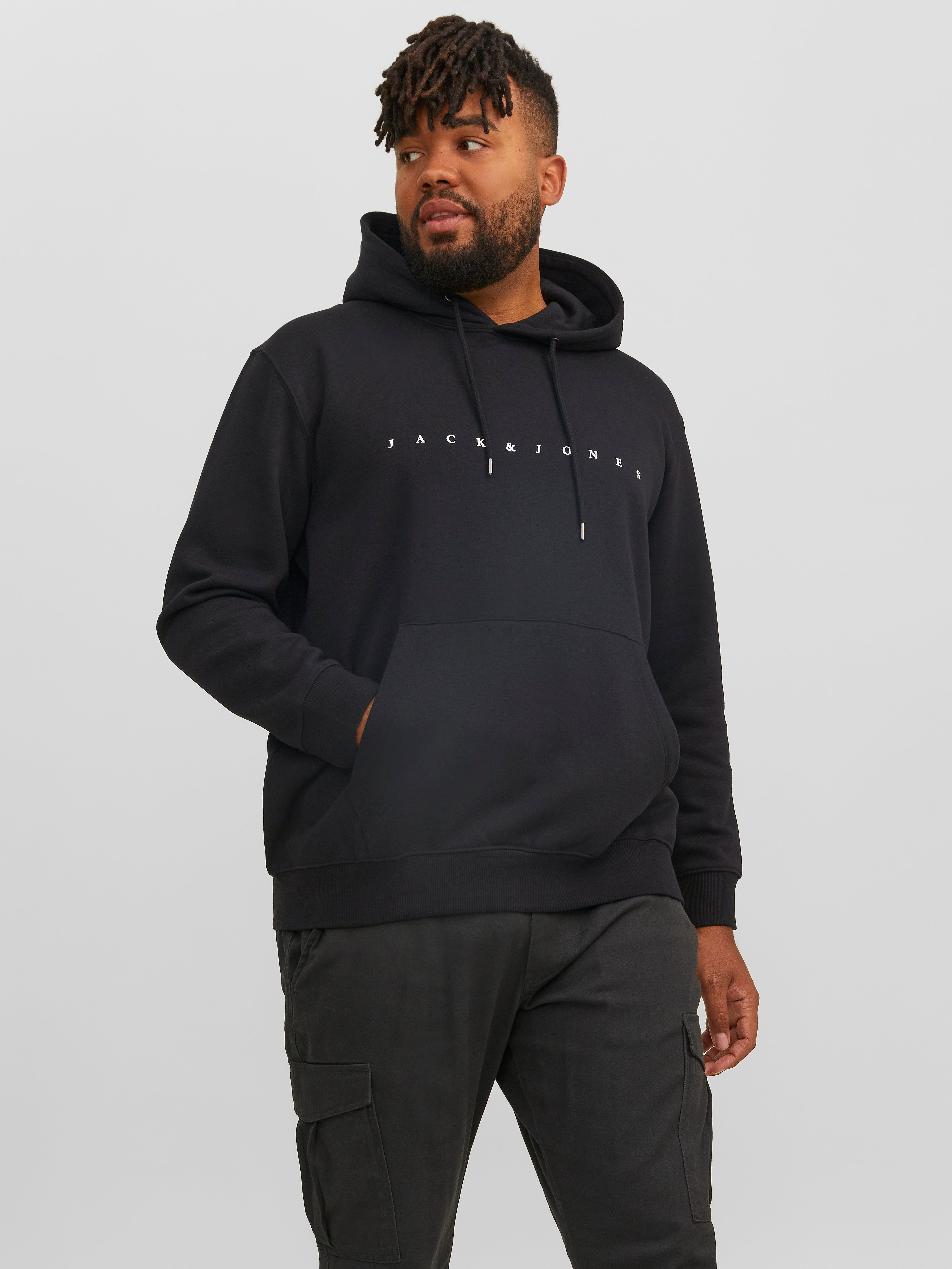 Thumbnail - Plus Size Logo Kapuzenpullover
